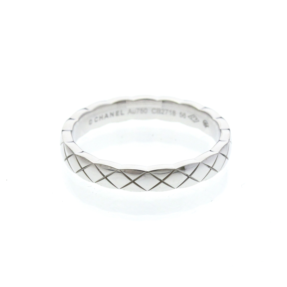 Chanel Coco Crush Ring Mini Model White Gold (18K) Fashion No Stone Band Ring...